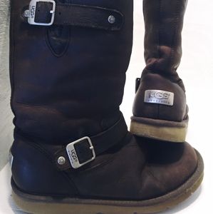 Ugg Australia kensington double buckel tall boots